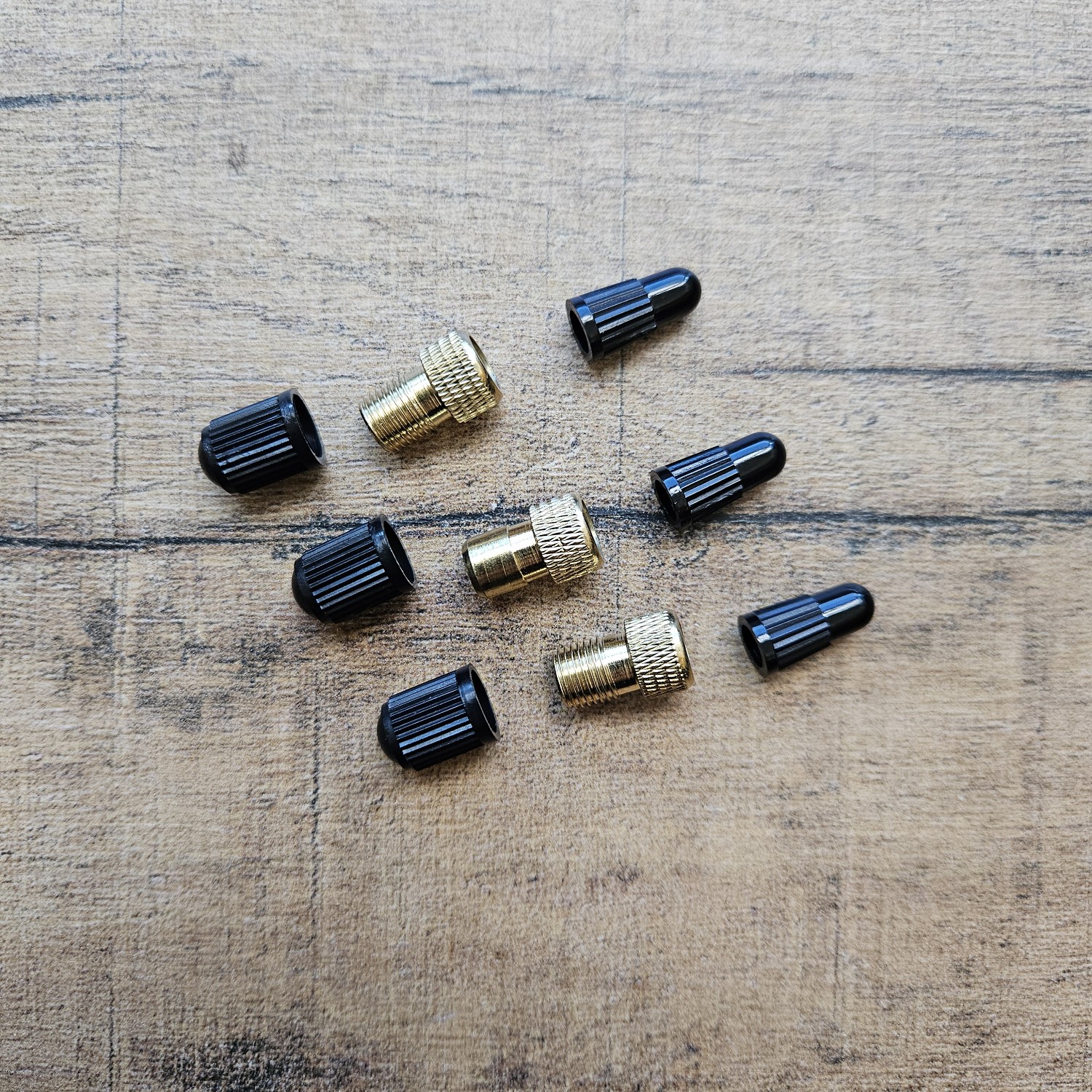 Ventil Adapter Fahrrad | Auto Presta Schrader Adapter + Ventilkappe Fahrrad 9 teilig SET
