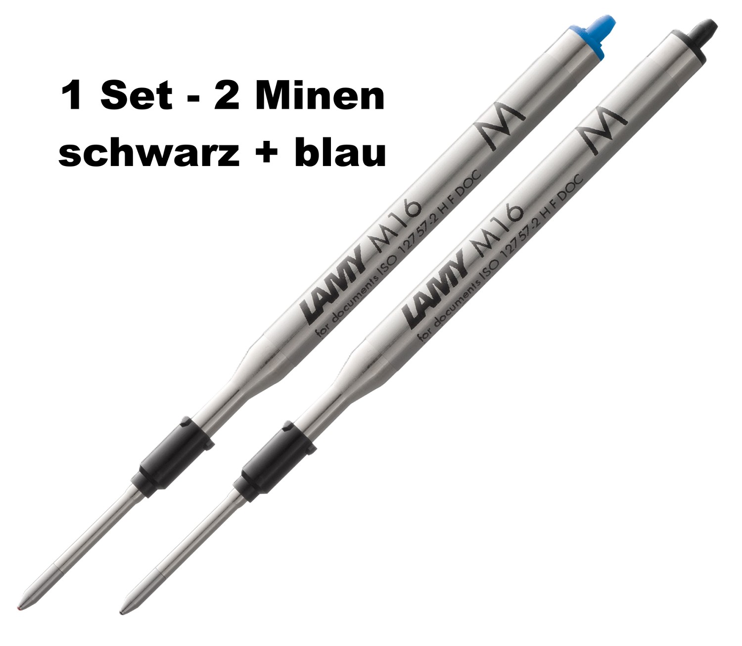 LAMY Set KS-Minen (M16 M blau + schwarz) - 2er Set