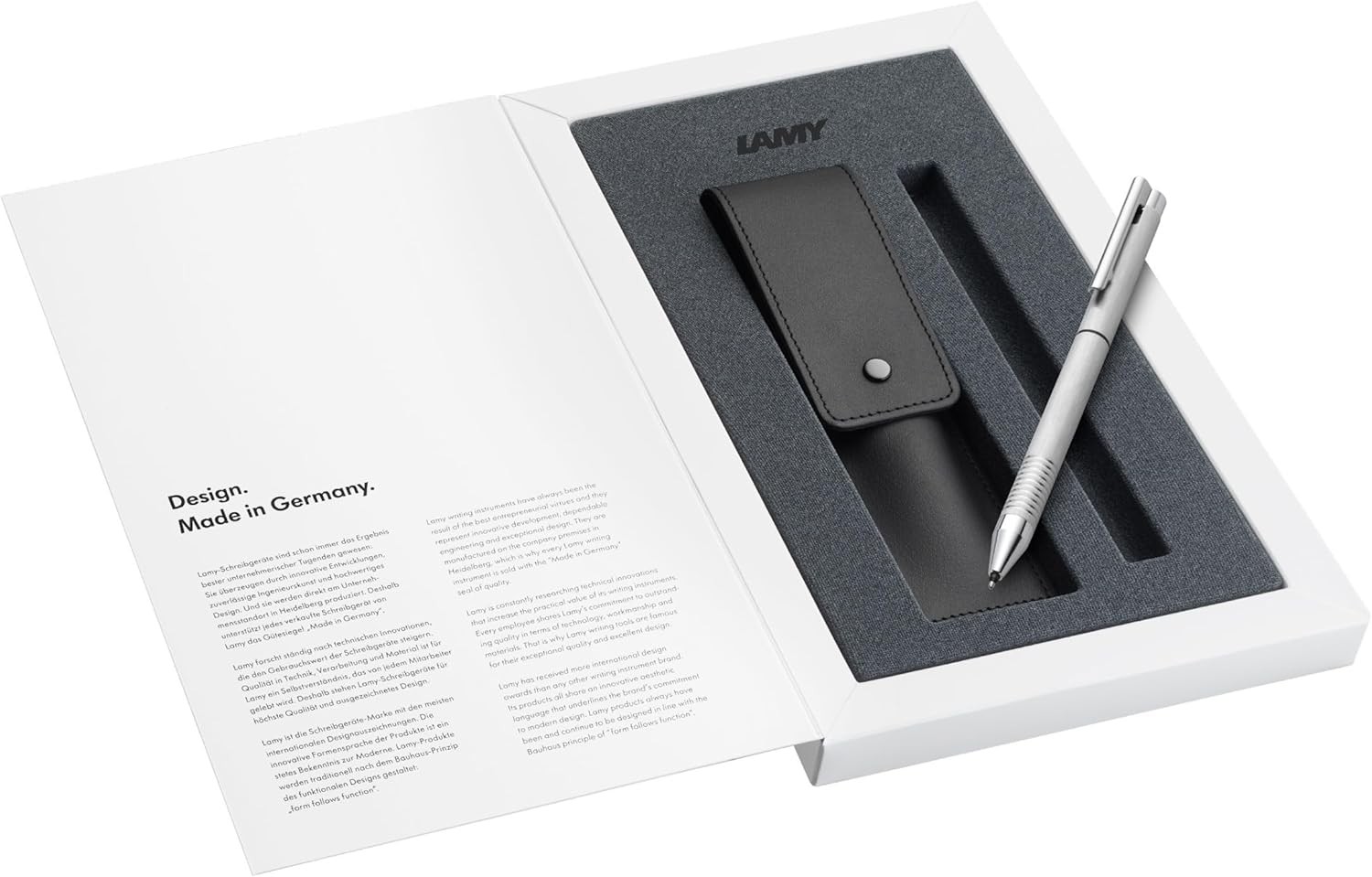 Lamy Logo Set 606 - silber brushed - Twin Pen (Kugelschreiber + Bleistift)