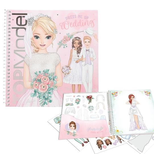 TOPMODEL Dress me up Wedding/Hochzeit - Kleider, Blumen INKL. Sticker - Malbuch