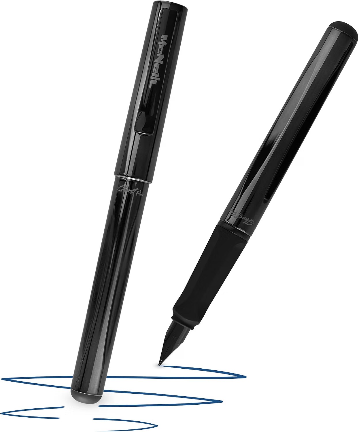 McNeill Ghost Pen Füller radierbar Metallic Schwarz glänzend löschbar + Tinte
