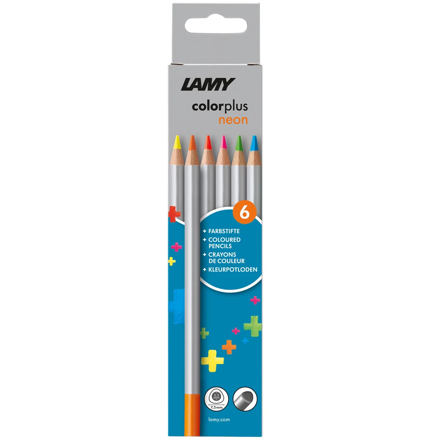 LAMY colorplus neon 6er-Set-Faltschachtel Farbstifte