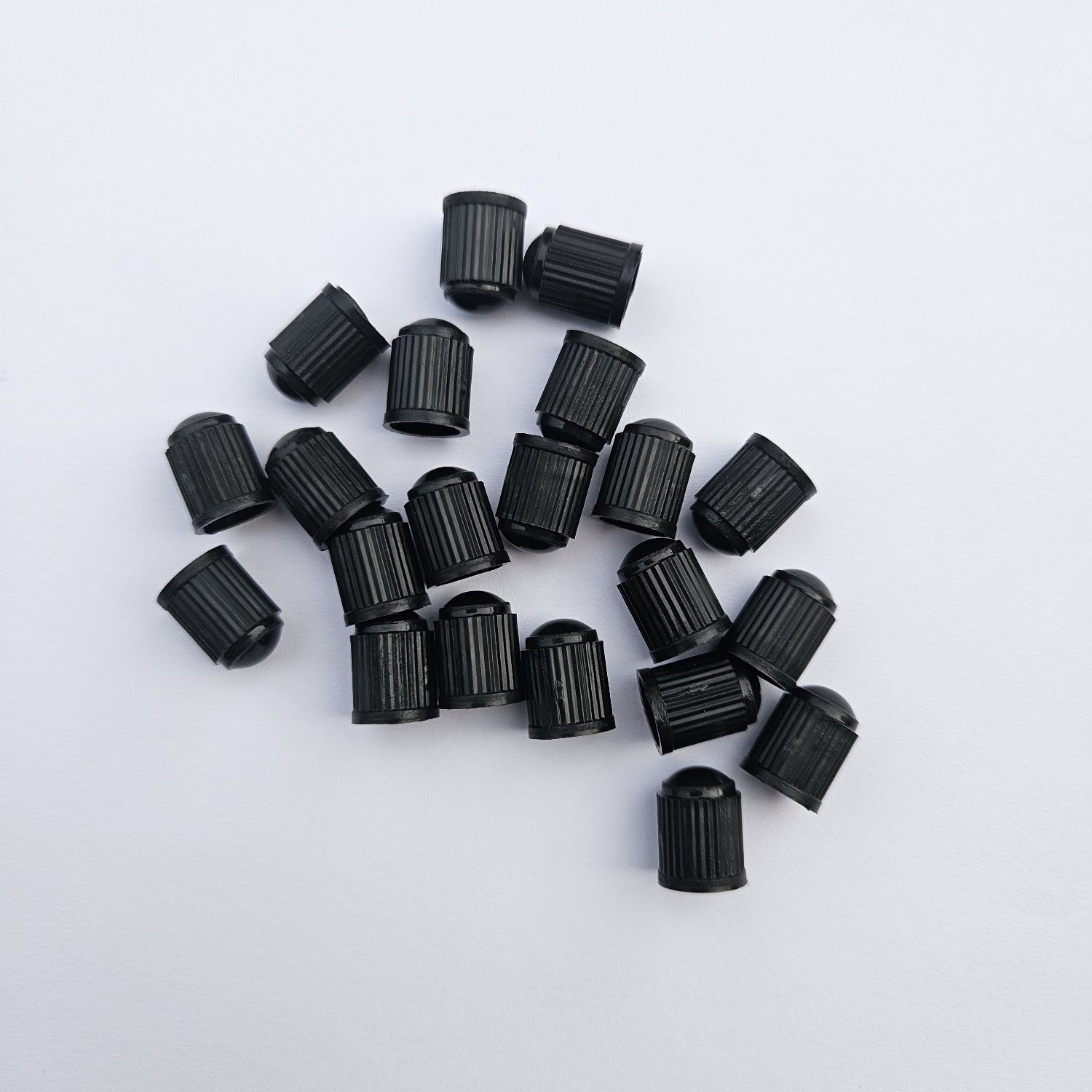 Ventilkappen schwarz Kunststoff