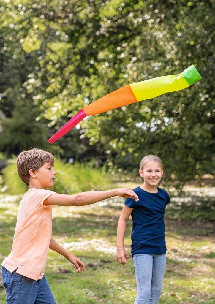 MOSES Luftikus Flugtüte Wurfspiel Garten - bunt für Kinder geeignet - ca. 80 cm