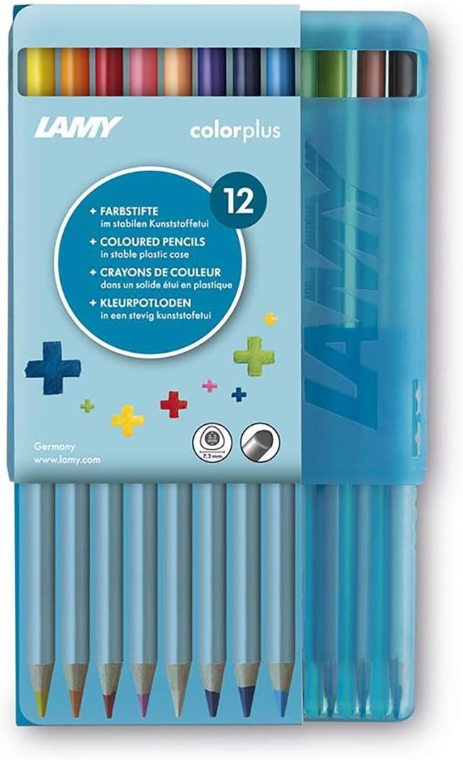 LAMY colorplus metallic 12er-Set-Kunststoffetui Farbstifte
