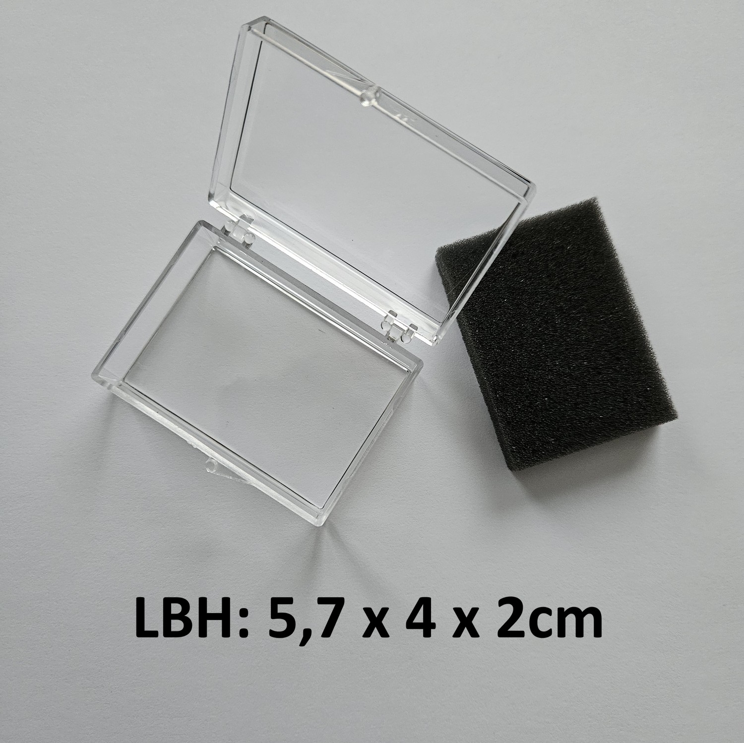 1x Aufbewahrungs Box klein - klar transparent durchsichtig Organizer Sortierung