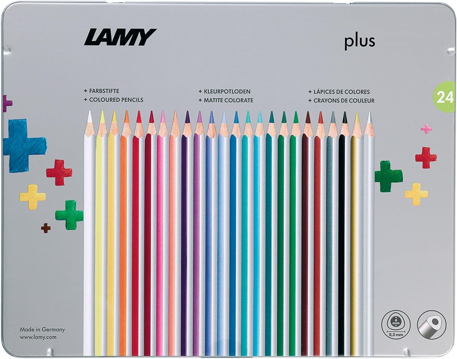 LAMY plus 24er-Set-Metallbox Farbstifte 530