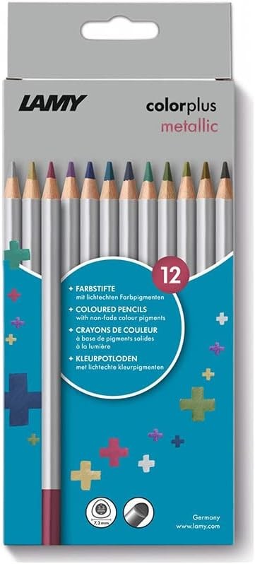 LAMY colorplus metallic 12er-Set-Faltschachtel Farbstifte