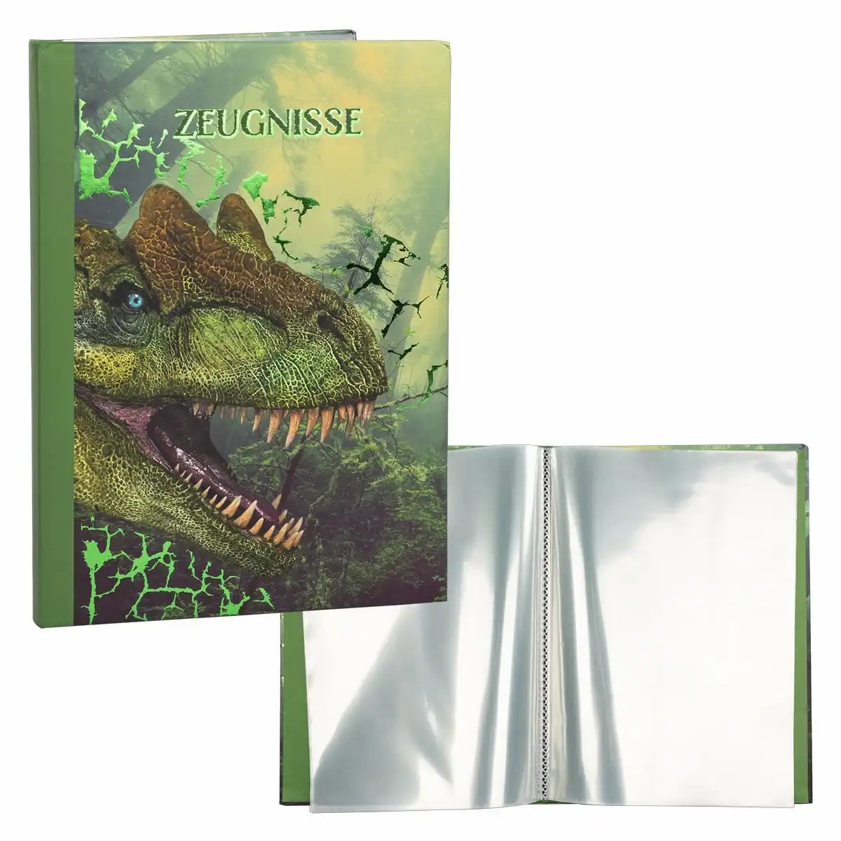 Idena Zeugnismappe Dino 12 Hüllen DIN A4