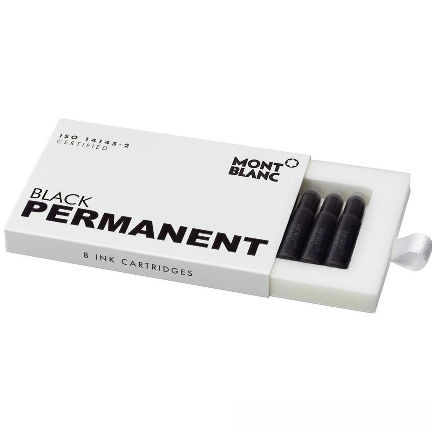 Montblanc 8 Tintenpatronen  Permanent Black 128209