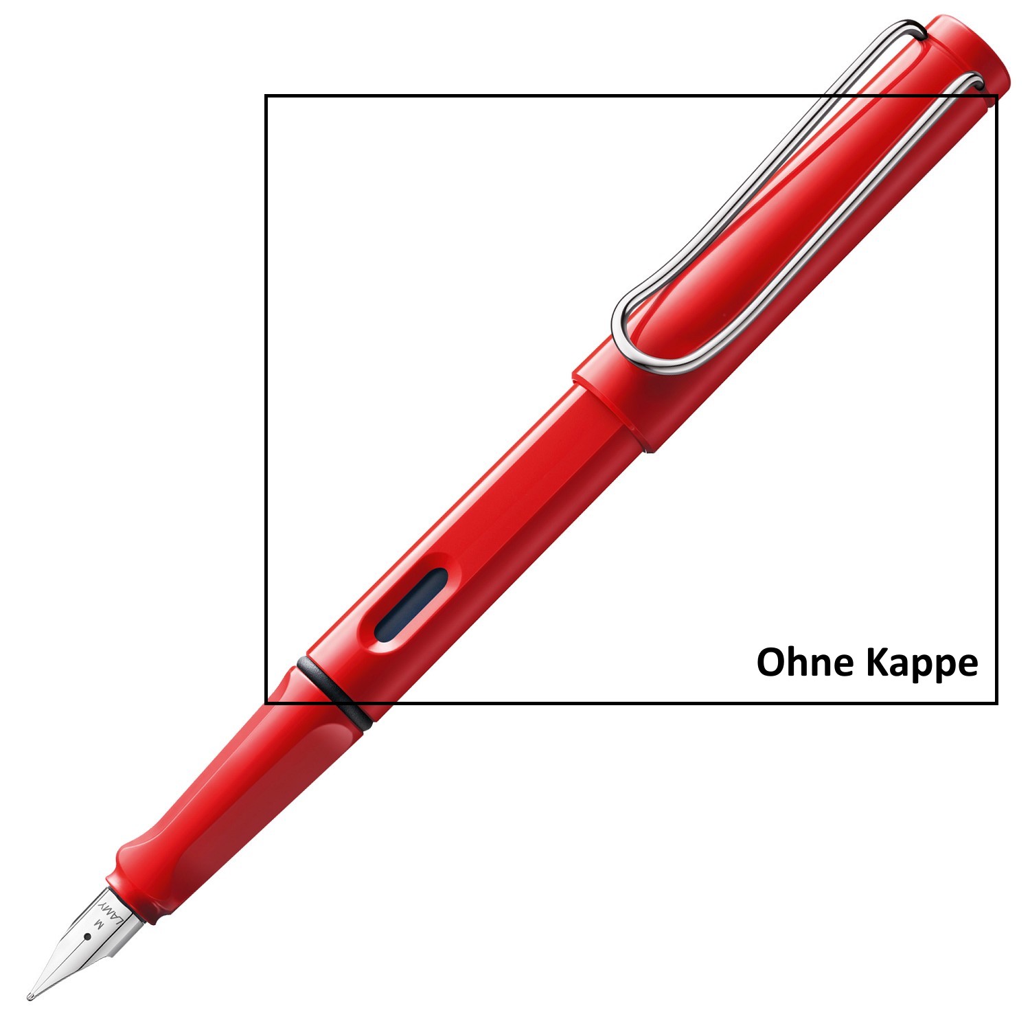 LAMY Ersatzteil Schaft für Füller safari rot 016