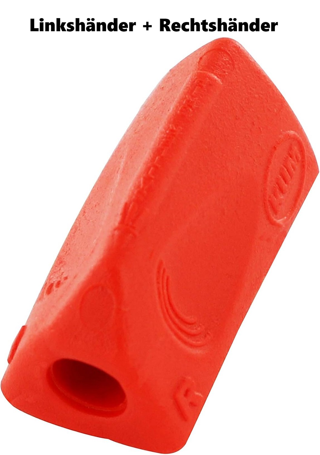 1x Kum Sattler Grip/Schreiblernhilfe/Griff/Schreibhilfe - Gummi Rot - dreieckig