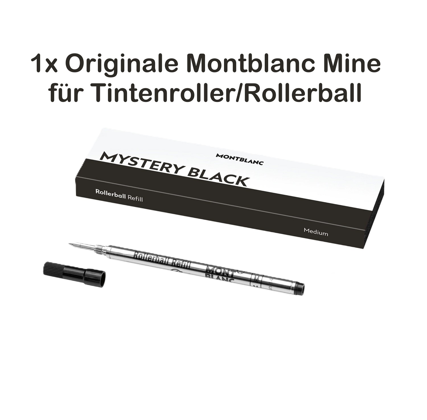 Montblanc 1 Rollerballmine (M) Mystery Black 128231