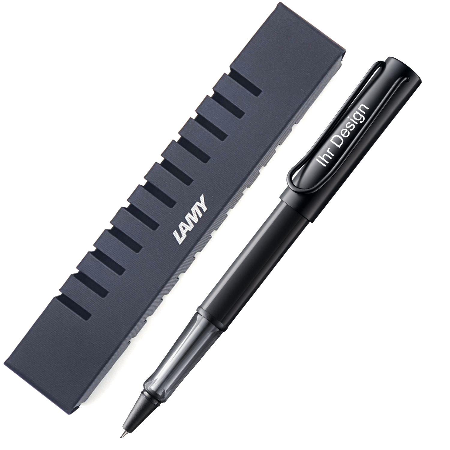 LAMY 371 Tintenroller AL-star black inkl. Lasergravur + Geschenkverpackung (V60)