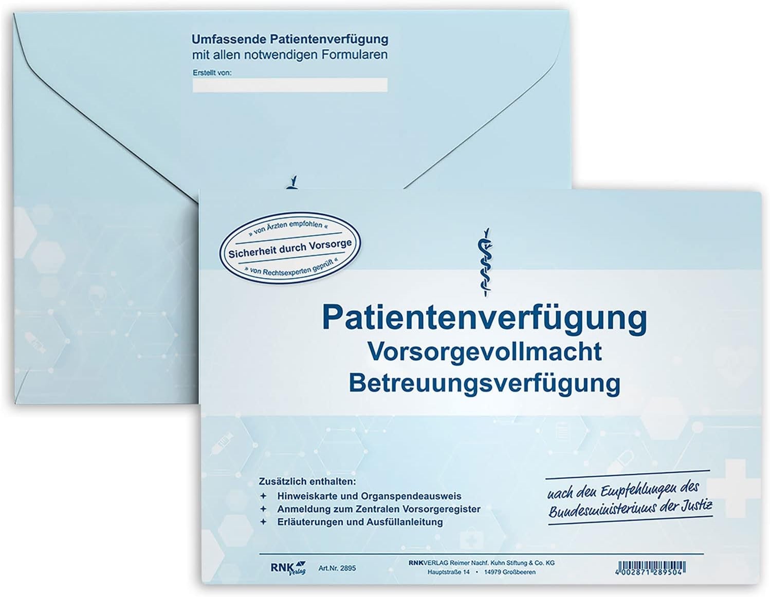 RNK Patientenverfügung C5 2895 Vorsorge Vollmacht