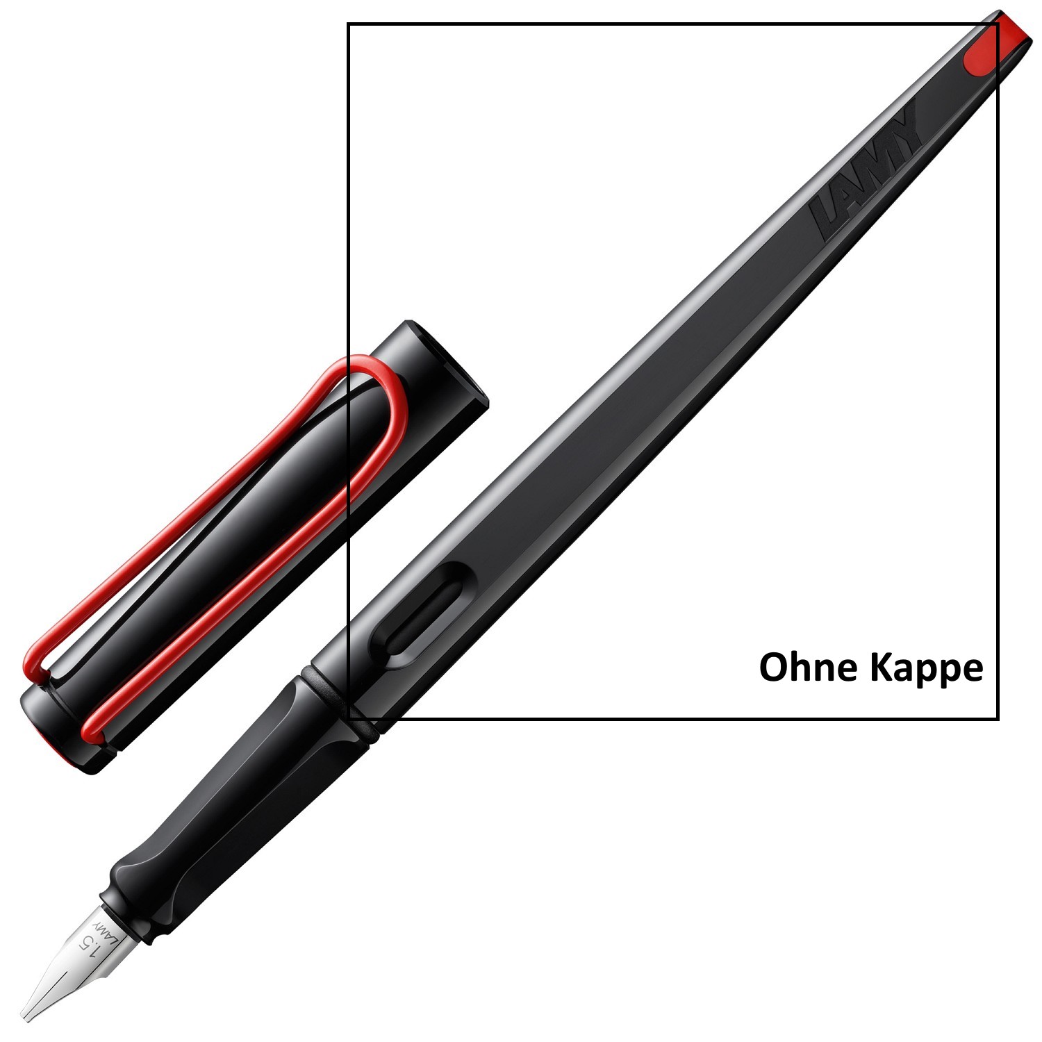 LAMY Ersatzteil Schaft für Füller joy black 015