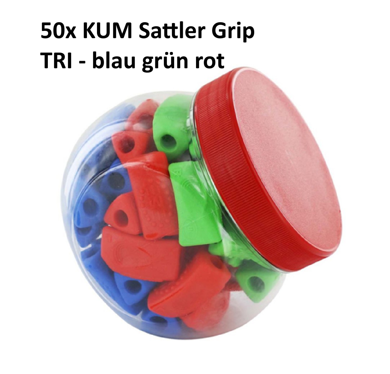 50x KUM Sattler Grip/Schreiblernhilfe/Griff/Schreib Hilfe - Gummi RH + LH - SET