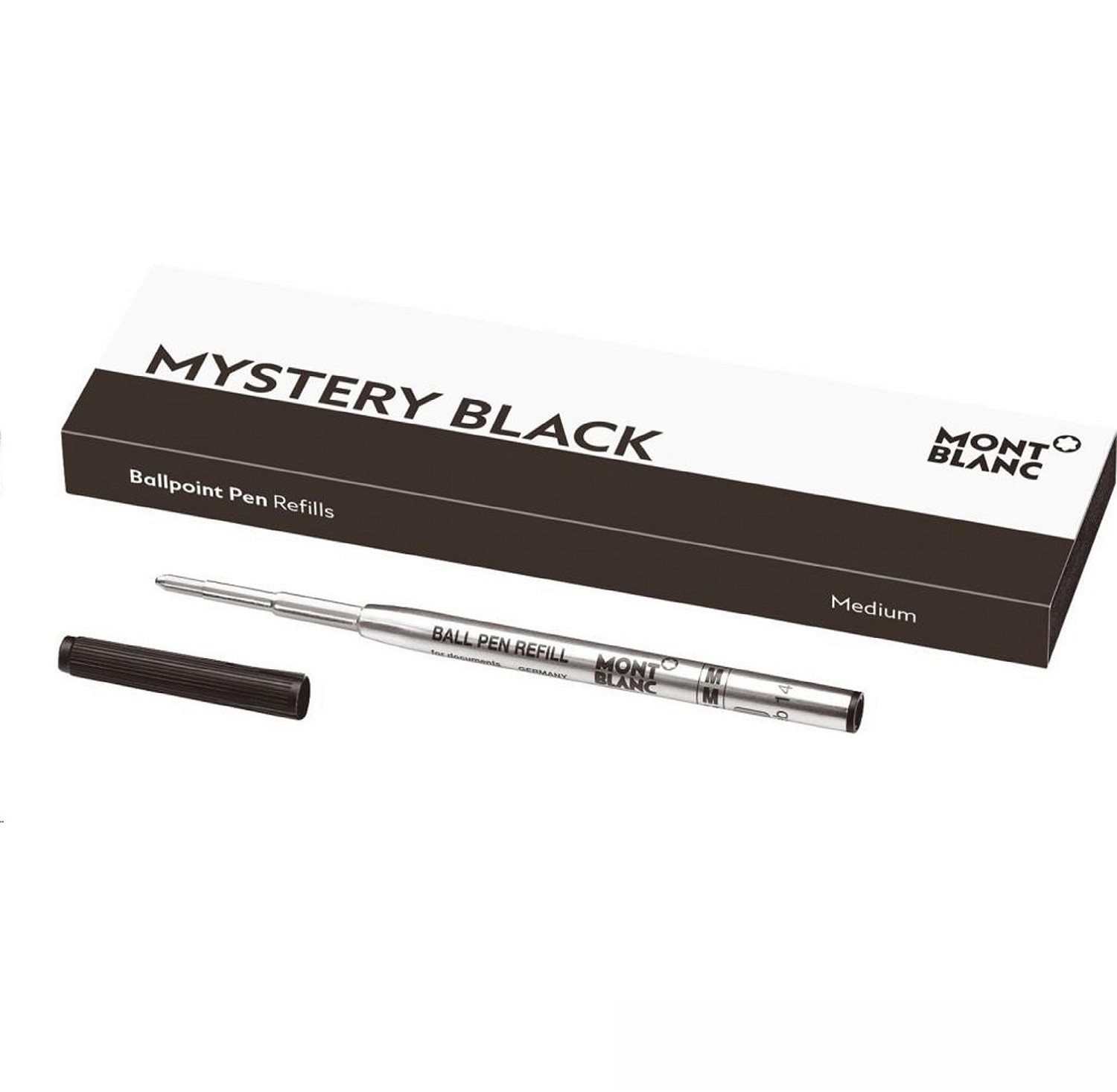 EINZELN Montblanc Kugelschreiberminen M Mystery Black 128211