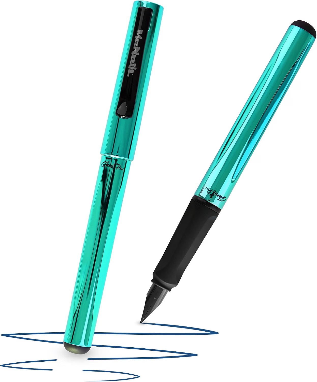 McNeill Ghost Pen Füller radierbar Metallic Türkis glänzend löschbar + Tinte