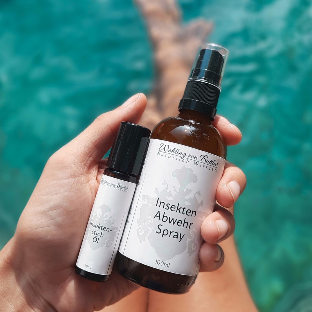 MANUFAKTUR - Insekten Abwehr Spray Insektenstich Pflege Öl Roll On natürlich - SET