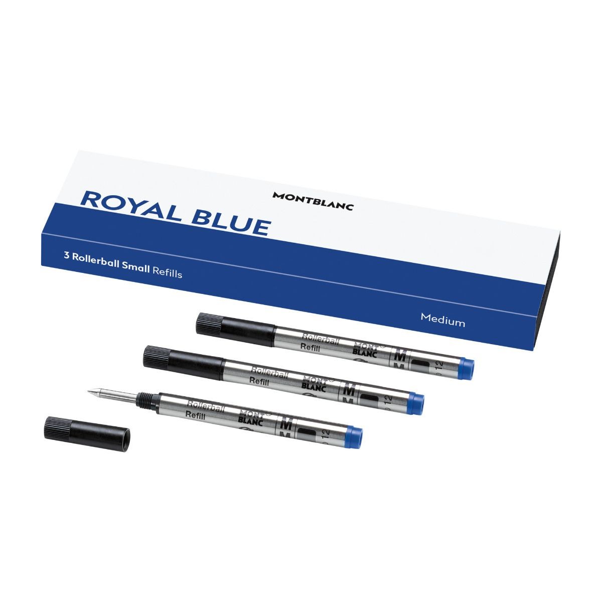 Montblanc 3 kleine Rollerball-Minen (Royal Blue) 128241