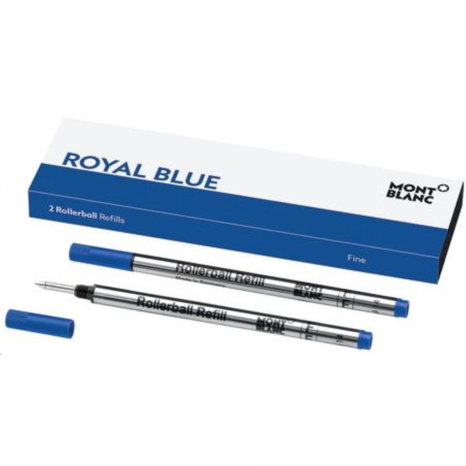Montblanc 2 Rollerballminen (F) Royal Blue 128232