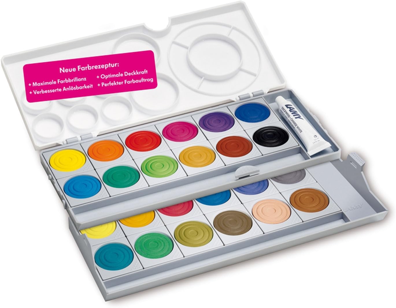 LAMY aquaplus Deckfarbkasten 24 Farben 511