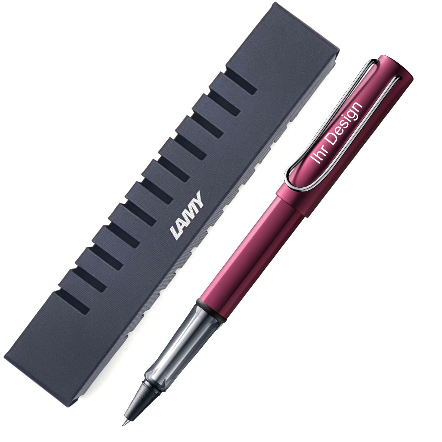 LAMY 329 Tintenroller AL-star black purple inkl. Lasergravur + Geschenkverpackung (V60)