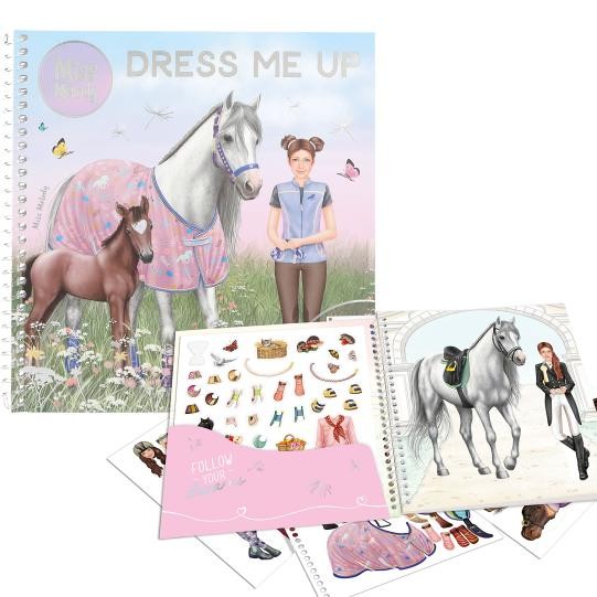 MISS MELODY Dress me up Pferde + Reiten + Reiteroutfits INKL. Sticker - Malbuch
