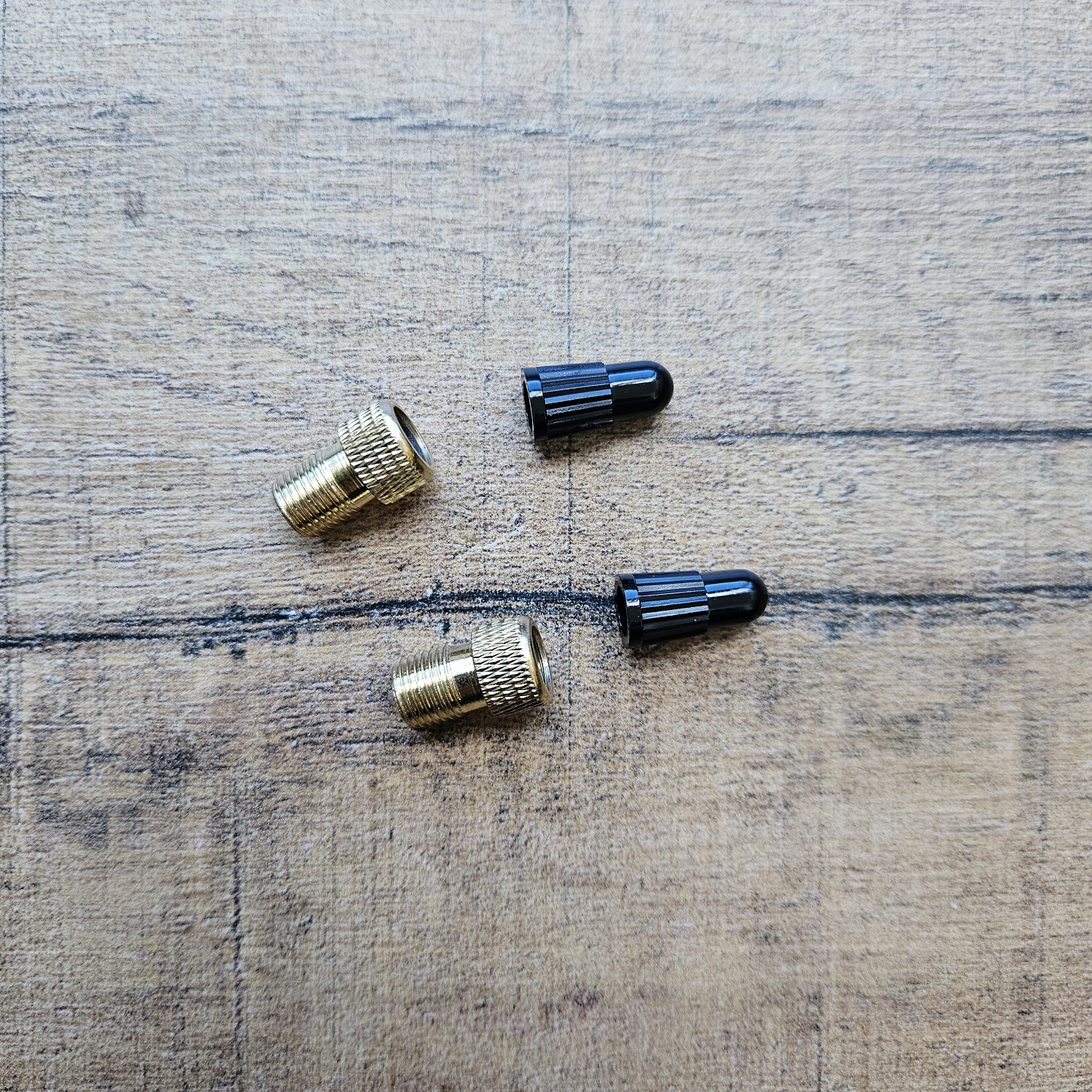 Ventil Adapter Fahrrad | Auto Presta Schrader Adapter + Ventilkappe Fahrrad 4 teilig SET