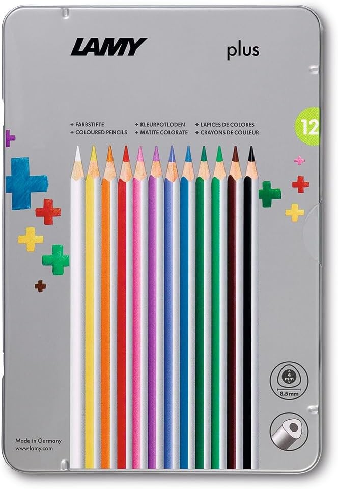 LAMY plus 12er-Set-Metallbox Farbstifte 530