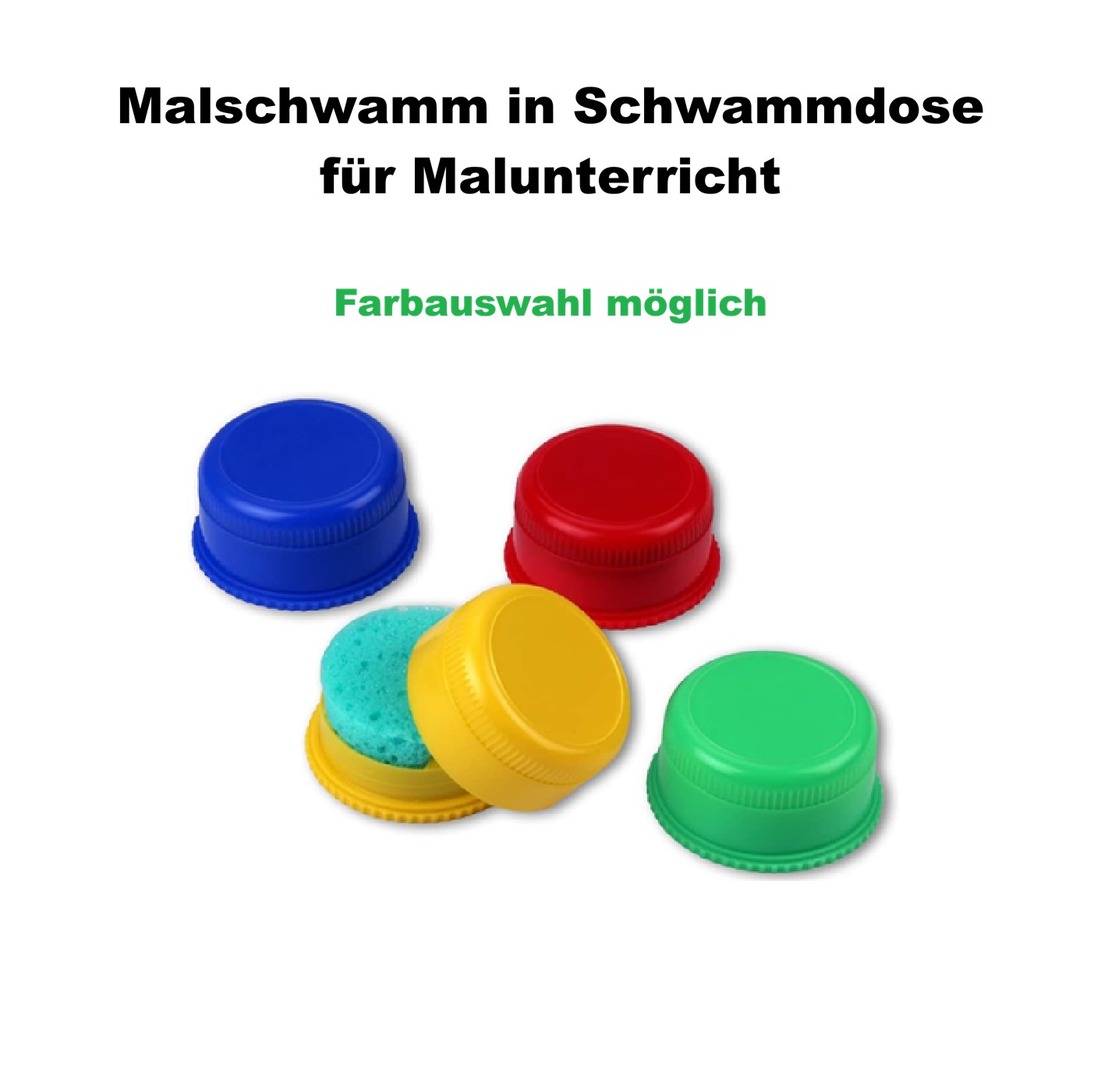1x Rheita Malschwamm in Schammdose für Malunterricht - rund