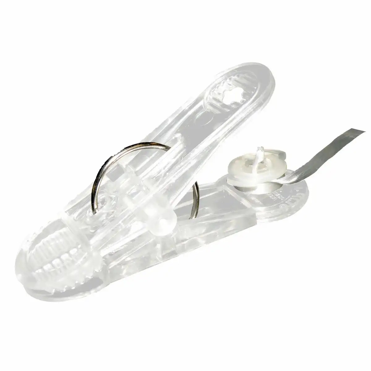 1x Ballonklammer Ballon Gewicht + Schnur + Klebepad + Spule Folienballon Helium