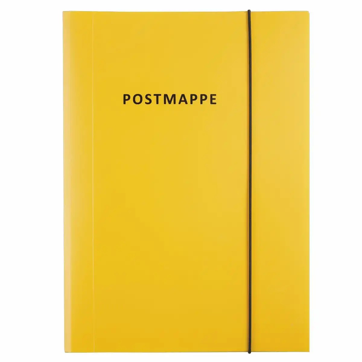Idena Postmappe mit Gummizug PP gelb DIN A4