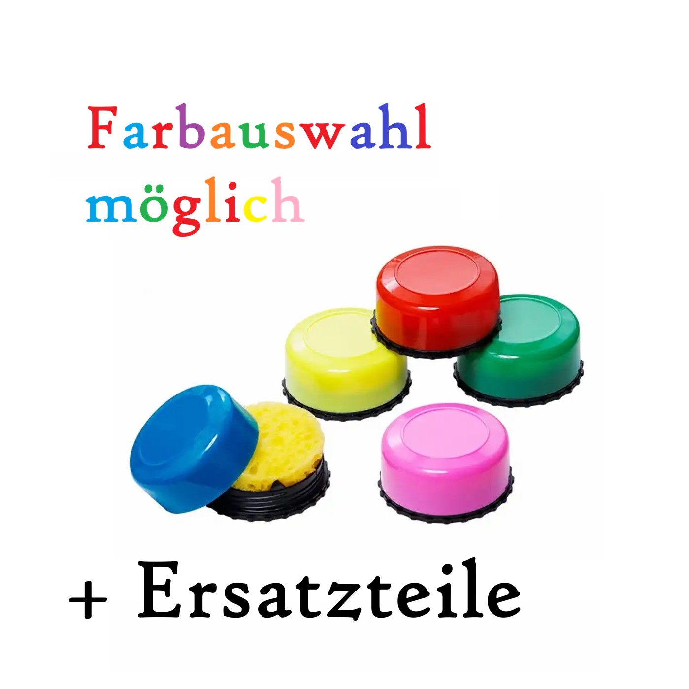 Malschwamm in Schwammdose für Schule - Ersatzteile Ersatzschwamm vom Läufer