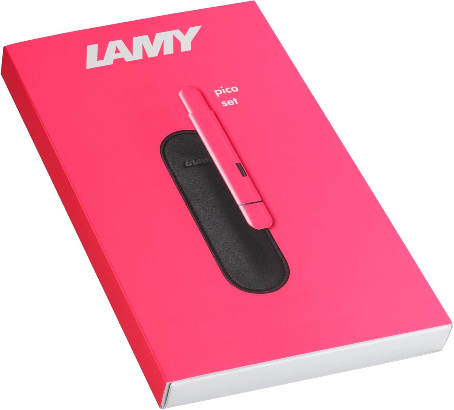 LAMY PICO Kugelschreiber Neon Pink glänzend inkl. M22 Mine schwarz + Geschenkbox